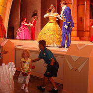 Audrey got the rose at Beauty and the Beast, Disney World, 2007