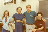 Visitors to our new home, 1969