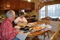 Making bretzels, December 2010