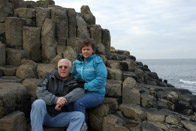 On the 'throne' at the Giants Causeway, NI, 2007